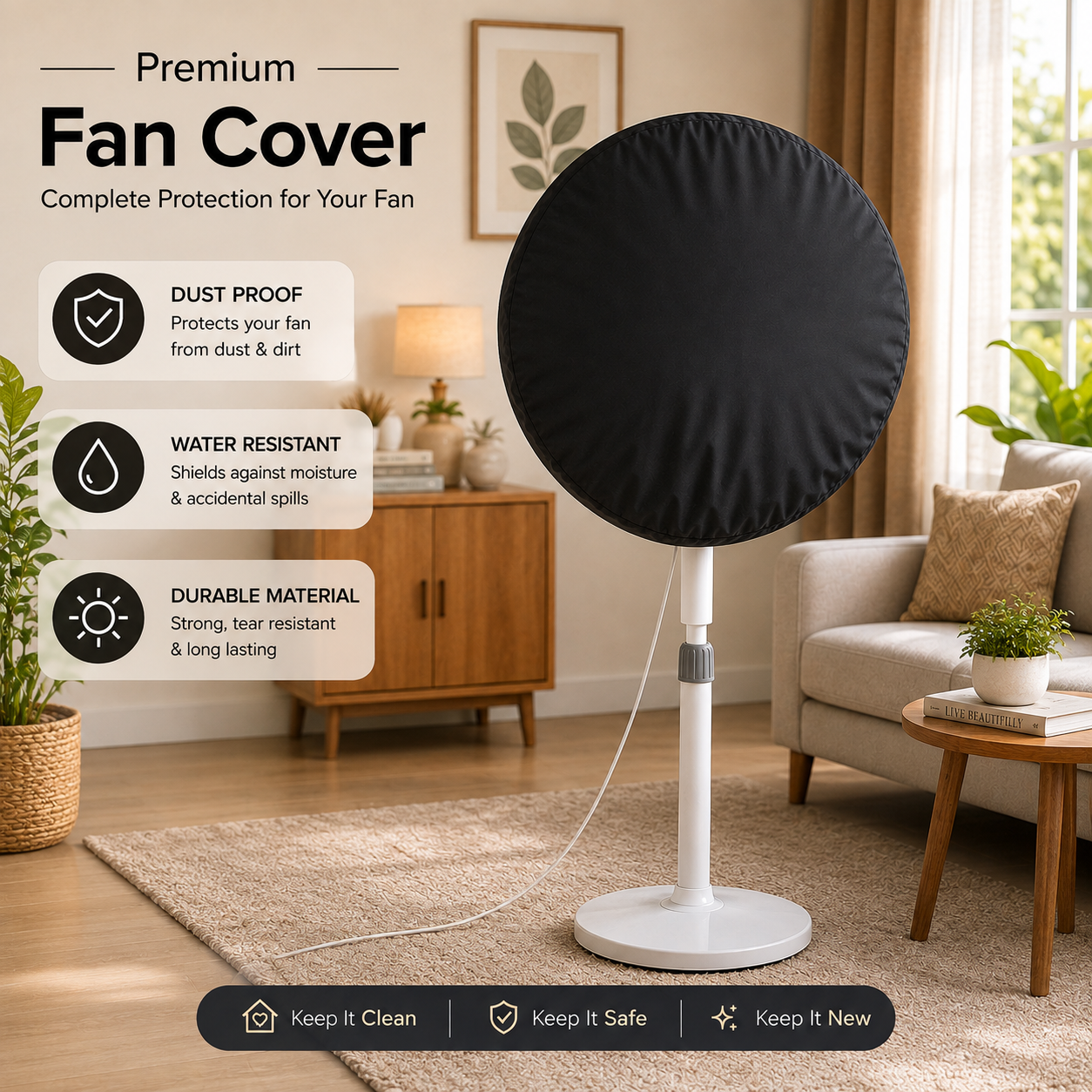 Pedestal Fan Dustproof Cover