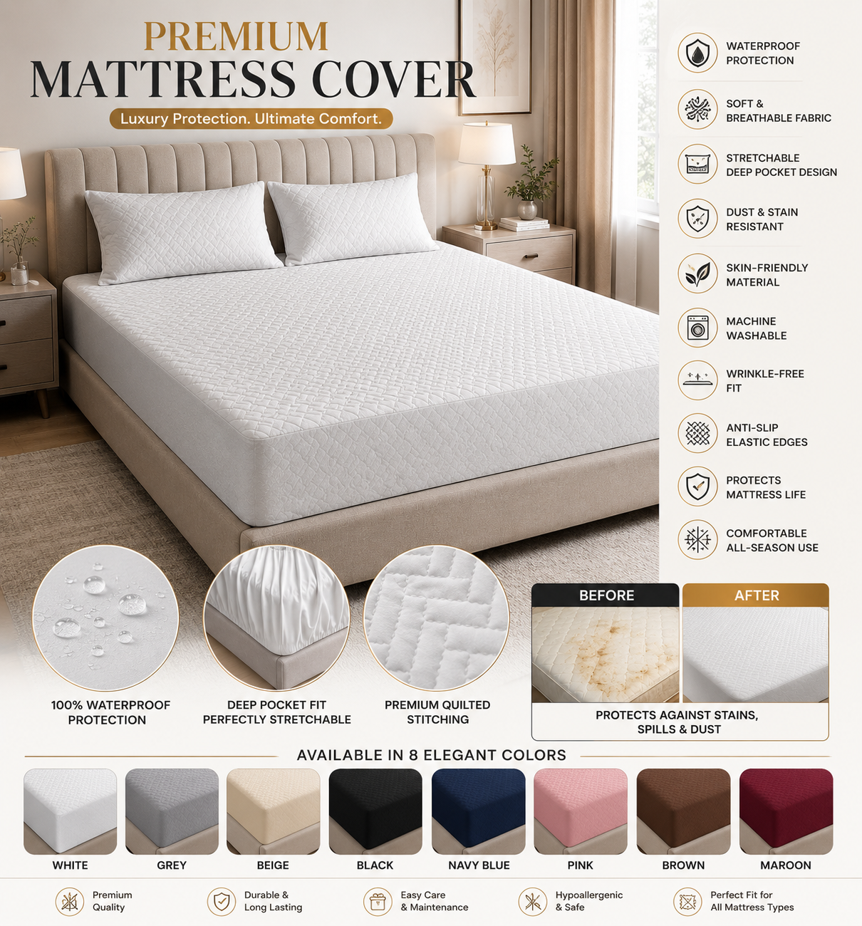 Water Proof Bedsheet