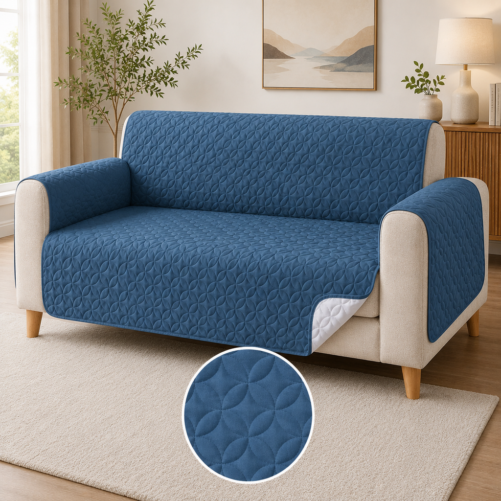 Microfiber Quilted Sofa Covers-6 Colors