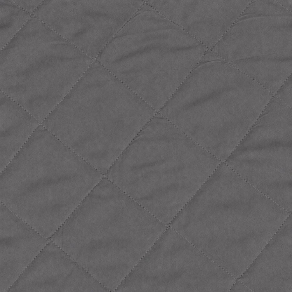 Quilted Waterproof Mattress Protector Color With Elastic Fitting - GRAY