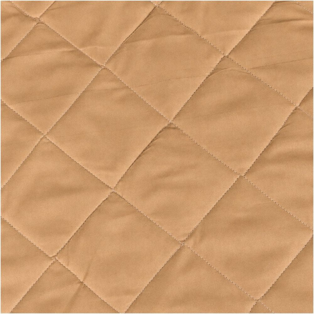 Quilted Waterproof Mattress Protector Color With Elastic Fitting - YELLOW