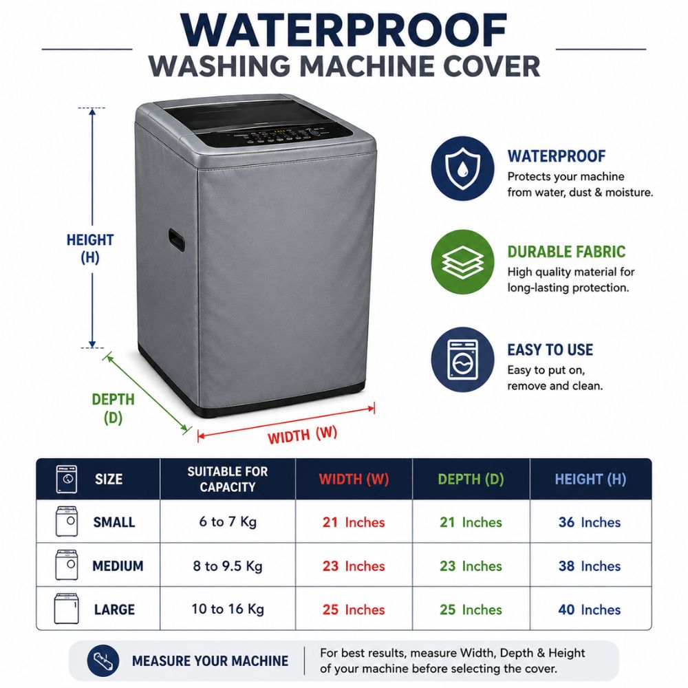 Waterproof & Dustproof Washing Machine Cover