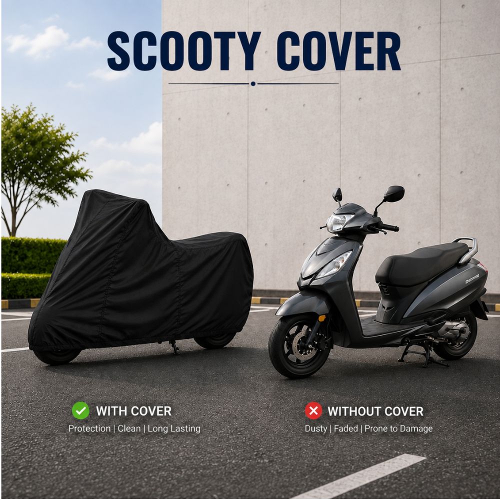Waterproof & Dustproof Scooty Cover in Parachute Fabric