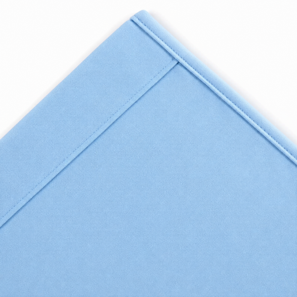 Premium Velvet Curtain for Bedrooms & Living Rooms - Sky Blue