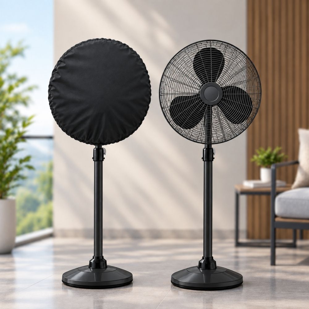Waterproof and Dustproof Pedestal Fan Cover With Elastic Fitting