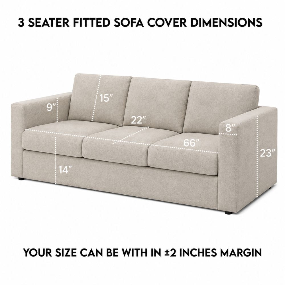 Fine Cotton Quilted Sofa Cover - Available in 5 colors
