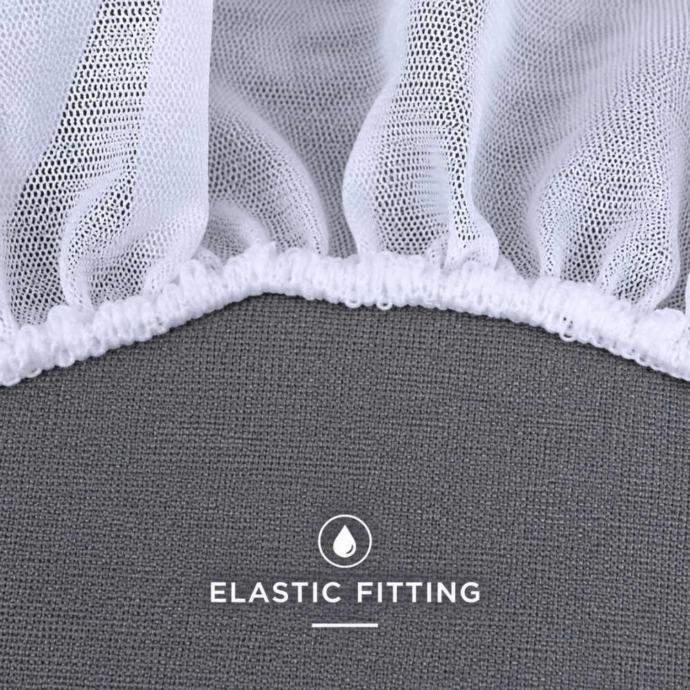 Waterproof Poly Cotton Jersey Mattress Protector in White with Deep Elastic Fitting