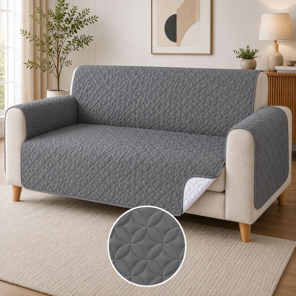 Microfiber Quilted Sofa Covers-6 Colors--Bigger Sizes