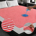 Terry Towel Waterproof Mattress Protector With Elastic Fitting – Red