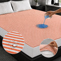 Terry Towel Waterproof Mattress Protector With Elastic Fitting – Orange